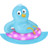 Summer swim ring follow me Icon